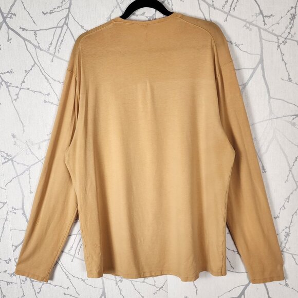 Lululemon Beeswax Yellow Vitasea Five Year Basic Henley - Picture 3 of 4